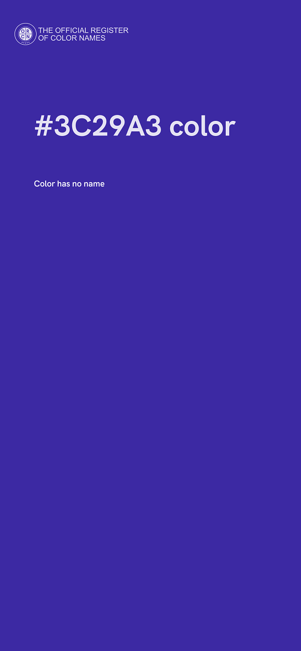 #3C29A3 color image