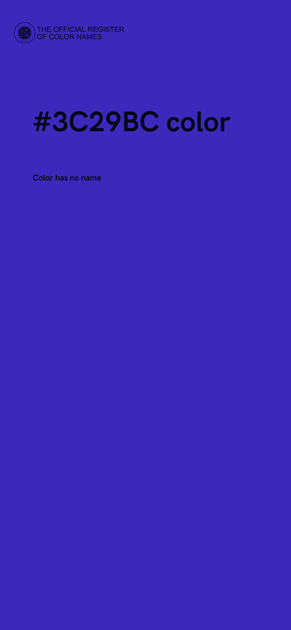 #3C29BC color image