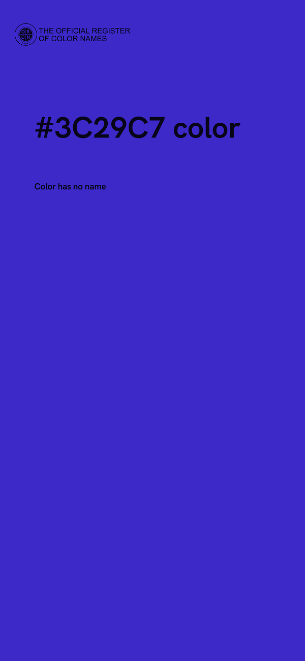 #3C29C7 color image