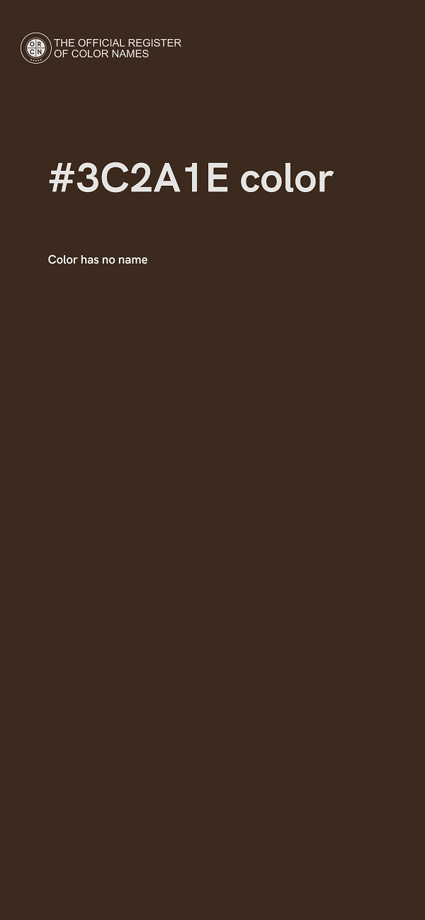 #3C2A1E color image
