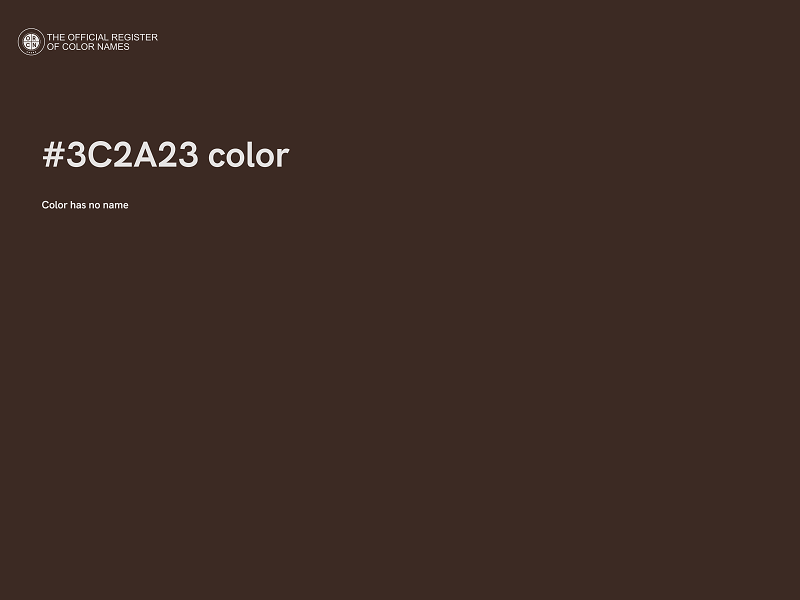 #3C2A23 color image