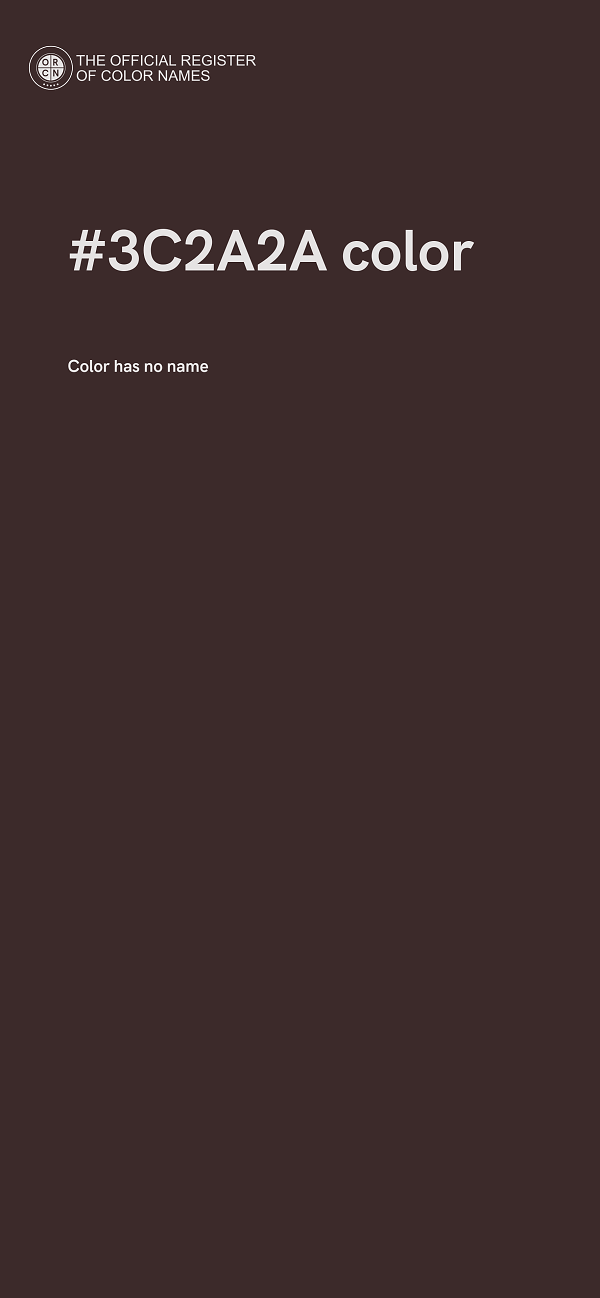 #3C2A2A color image