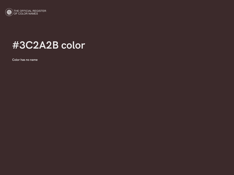 #3C2A2B color image