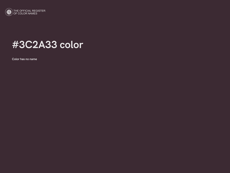 #3C2A33 color image