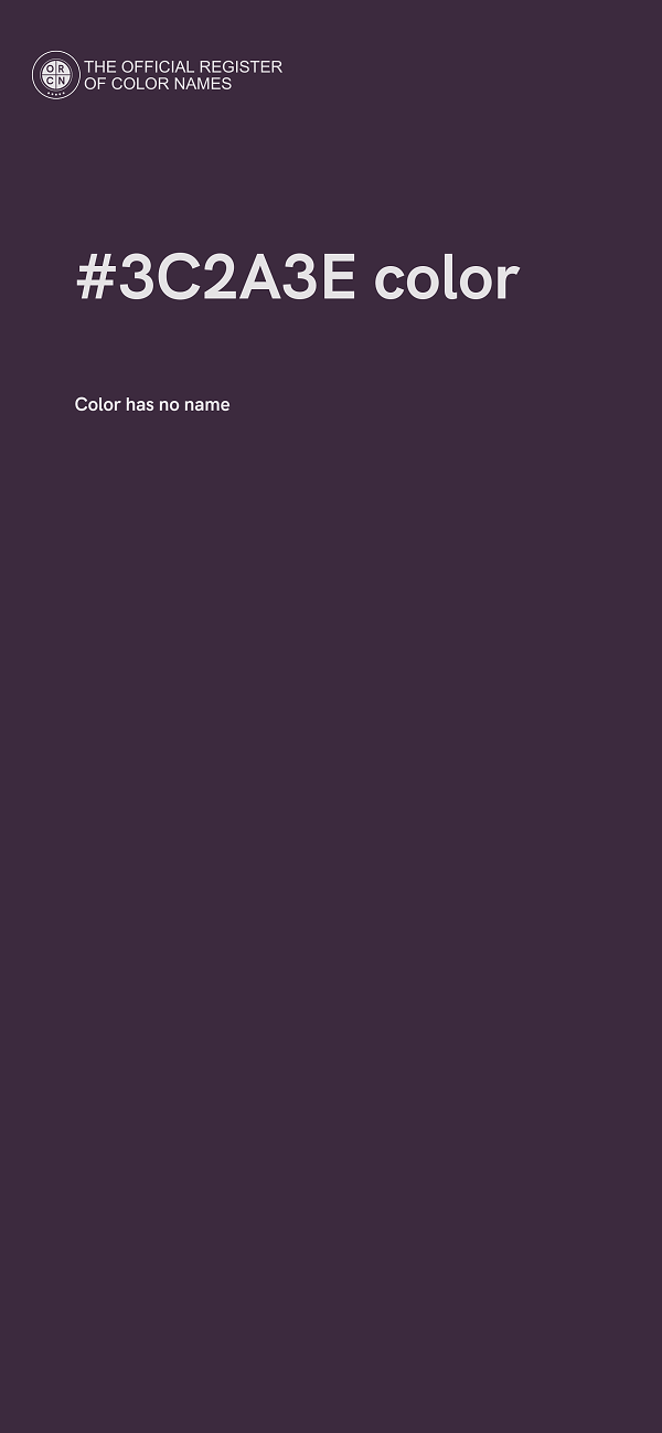 #3C2A3E color image