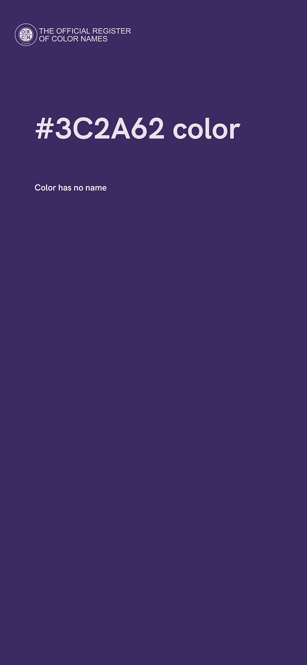 #3C2A62 color image