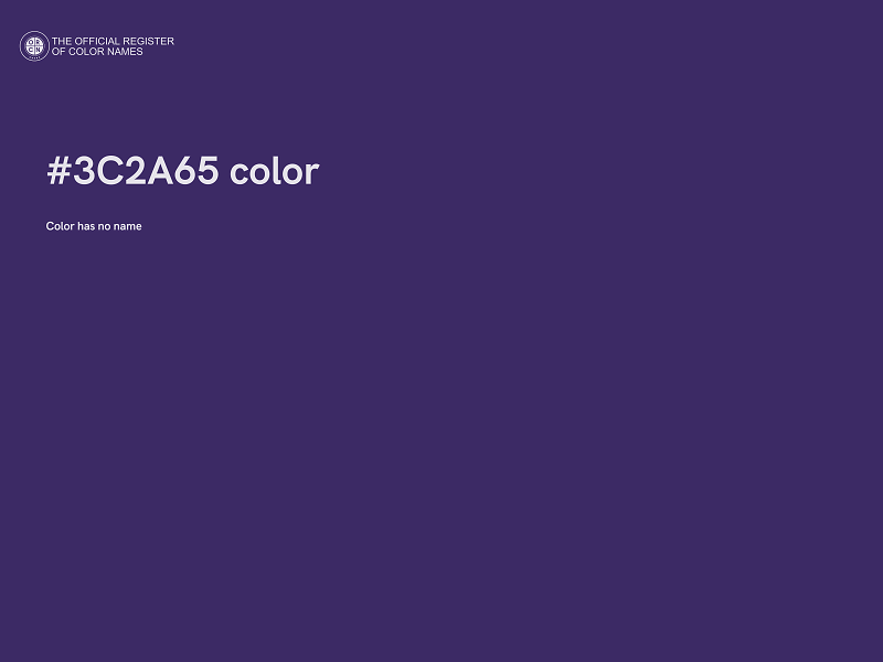 #3C2A65 color image