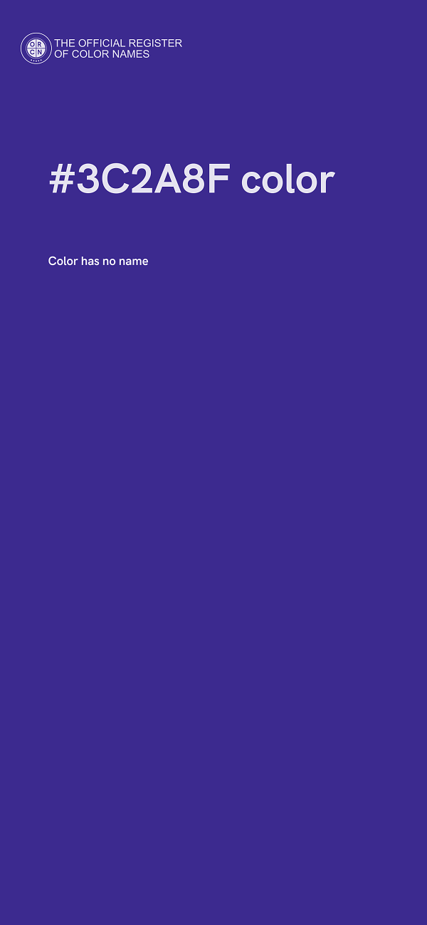 #3C2A8F color image