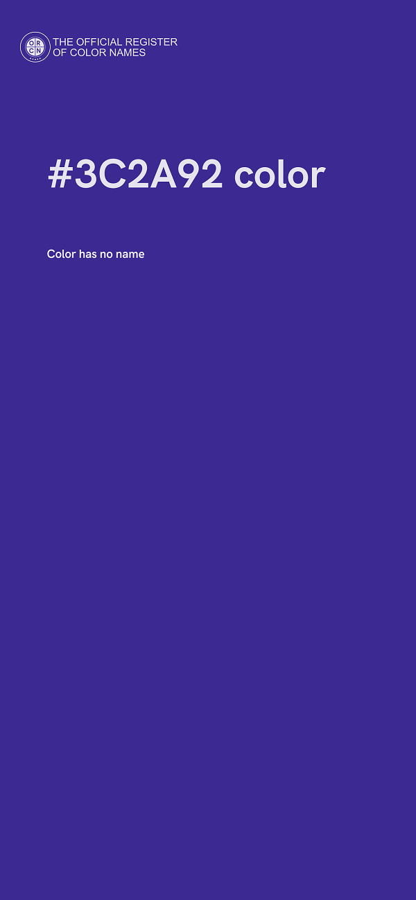 #3C2A92 color image