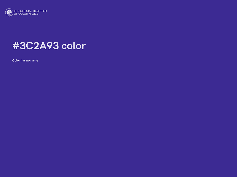 #3C2A93 color image