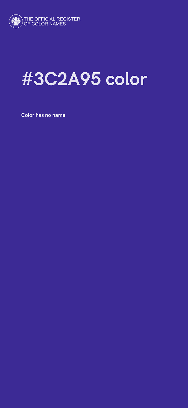 #3C2A95 color image
