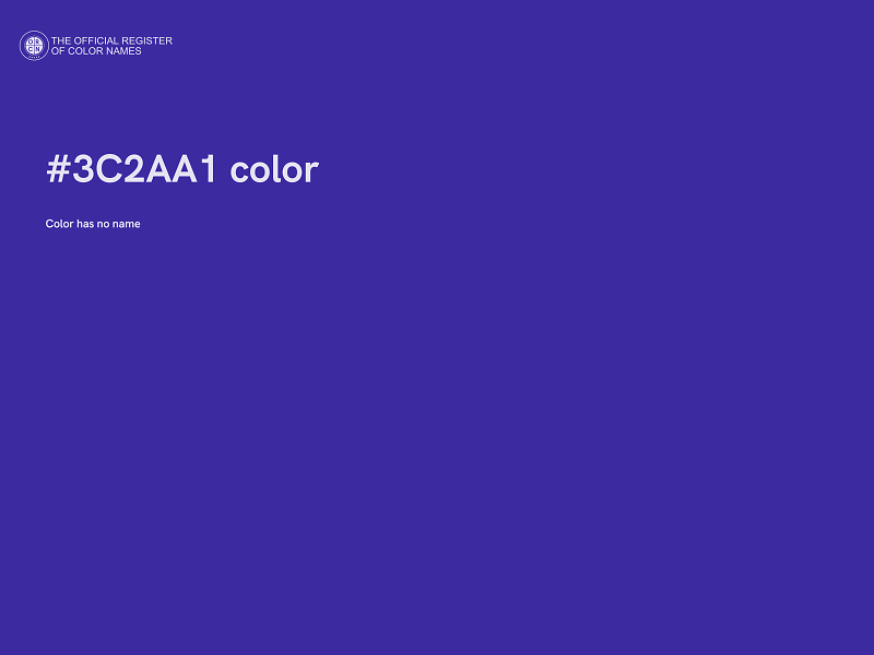 #3C2AA1 color image