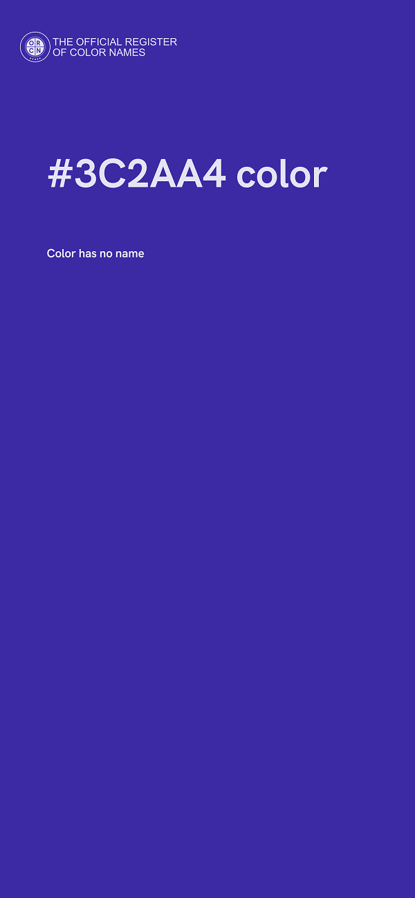#3C2AA4 color image