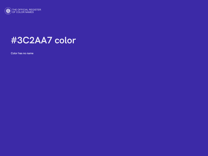 #3C2AA7 color image
