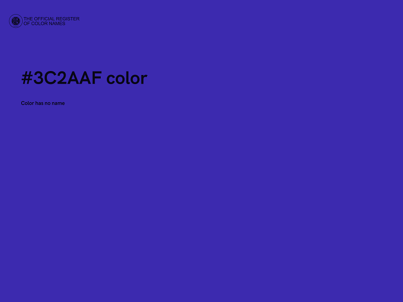 #3C2AAF color image