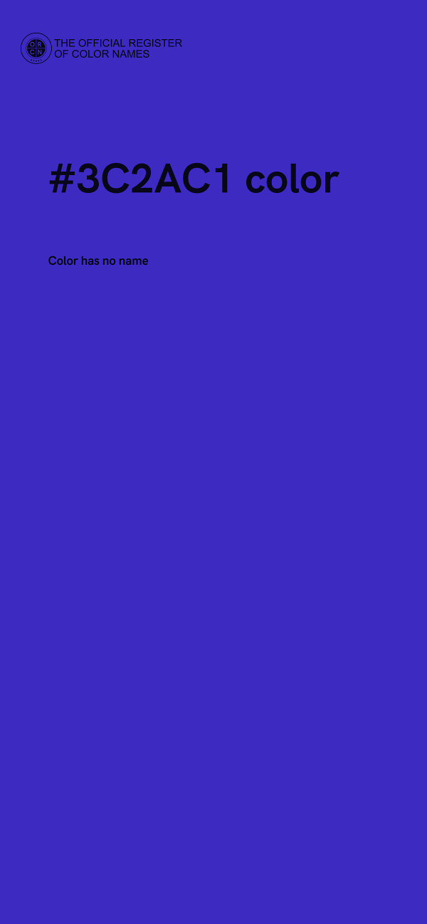 #3C2AC1 color image