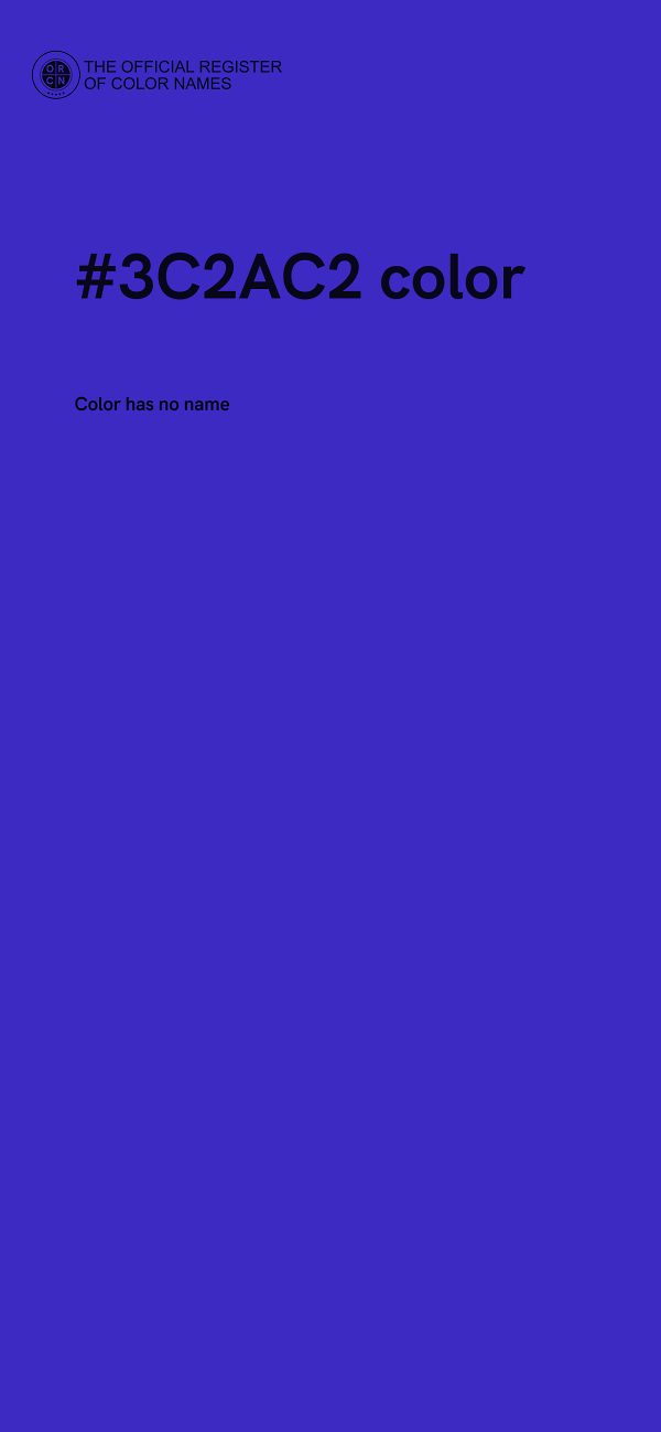 #3C2AC2 color image