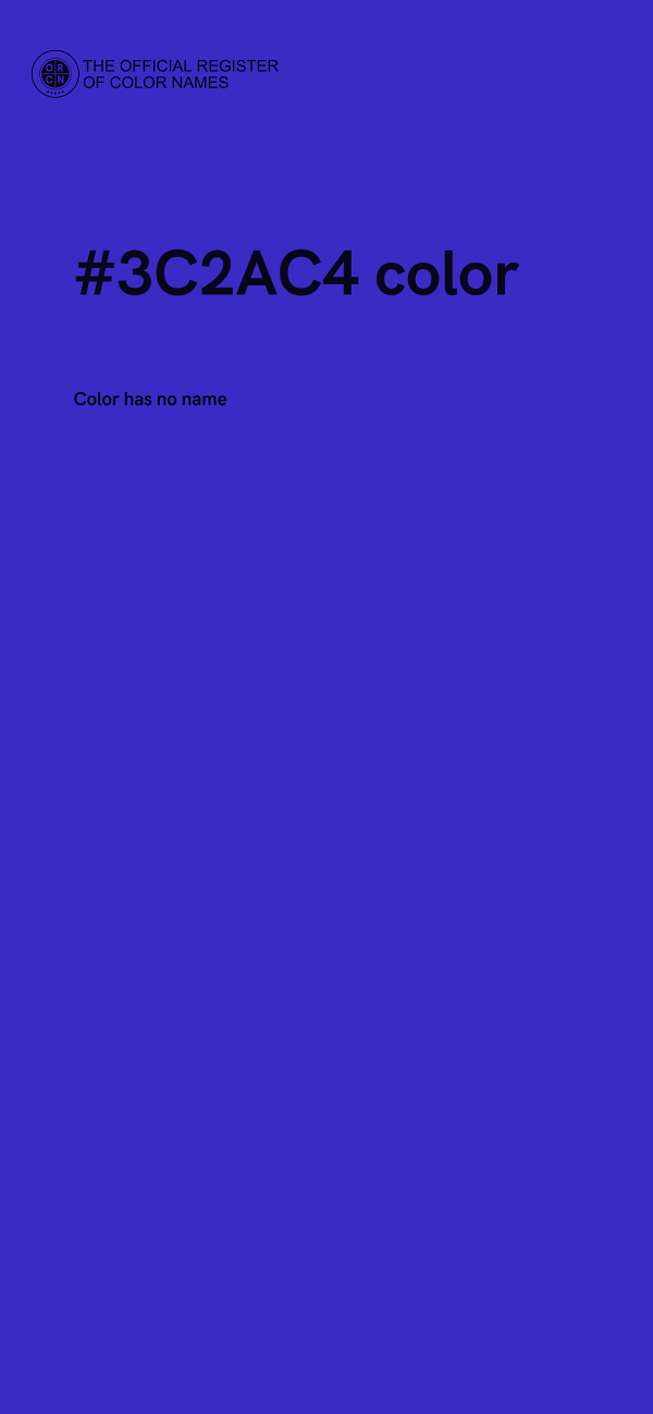 #3C2AC4 color image