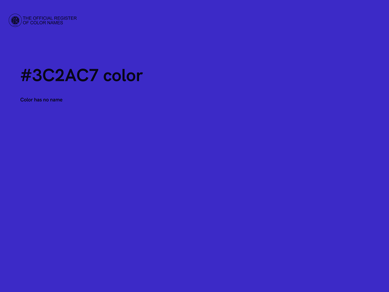 #3C2AC7 color image