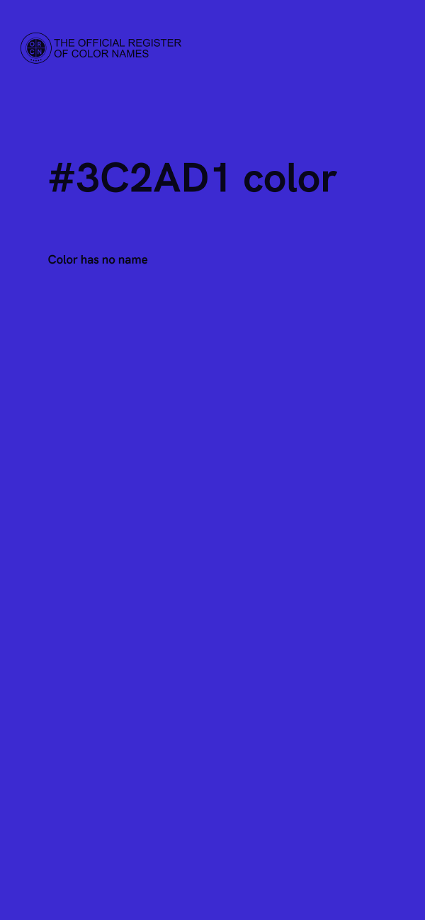 #3C2AD1 color image