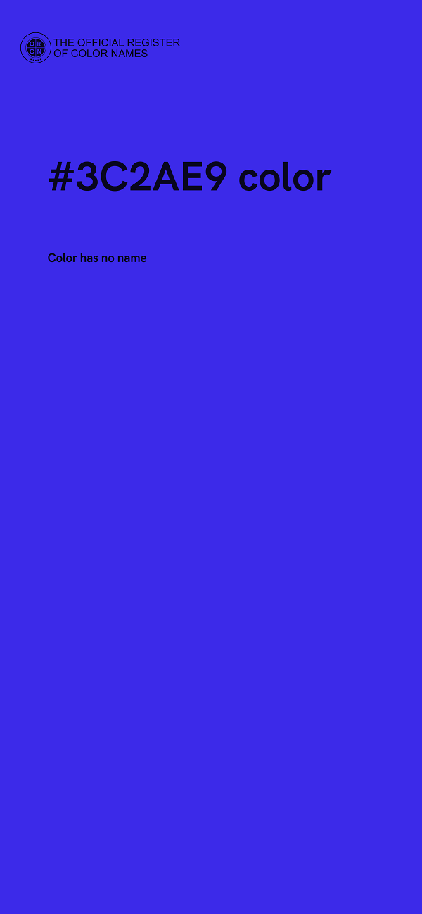 #3C2AE9 color image