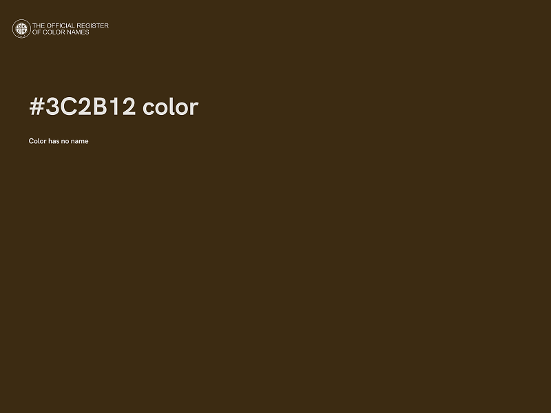 #3C2B12 color image