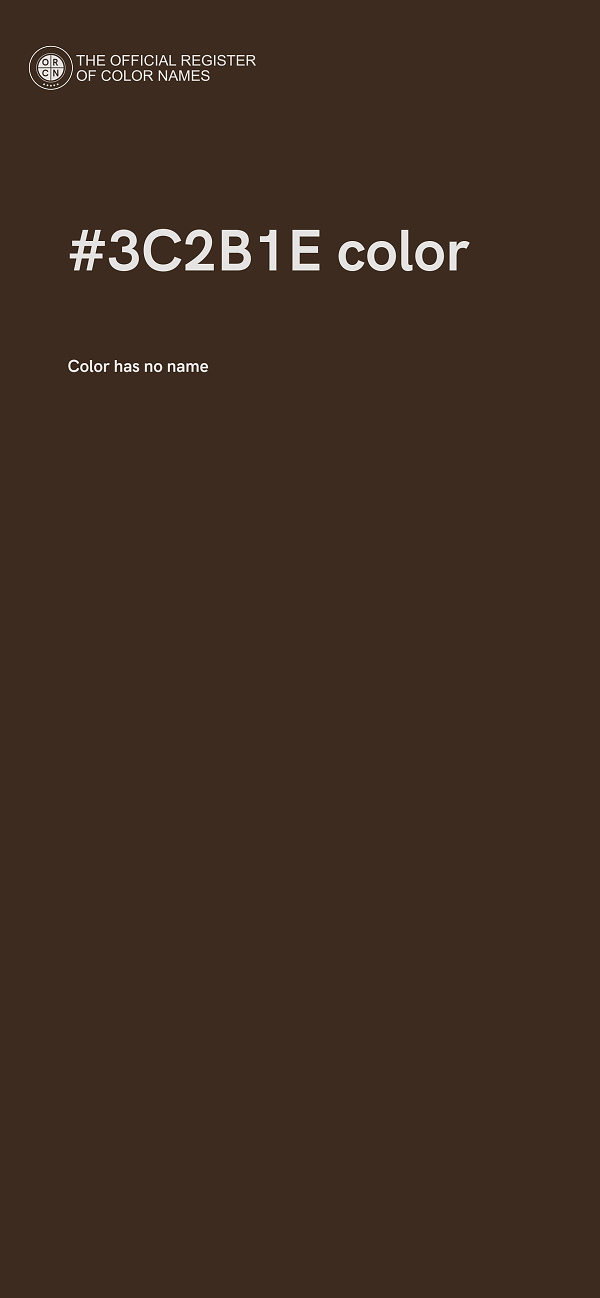 #3C2B1E color image