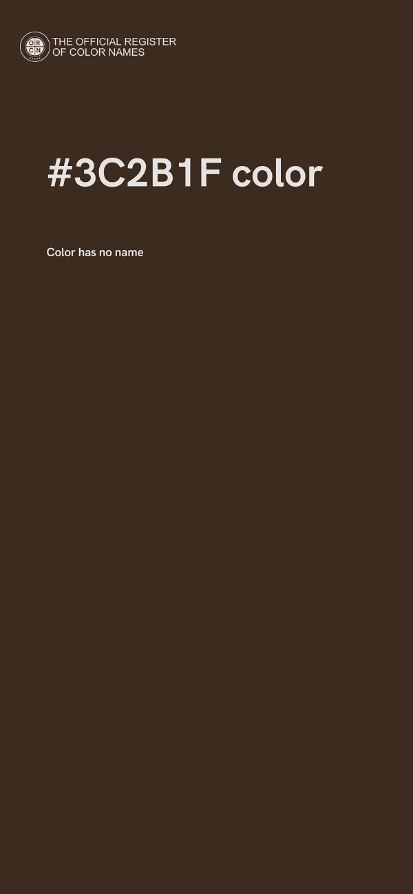 #3C2B1F color image