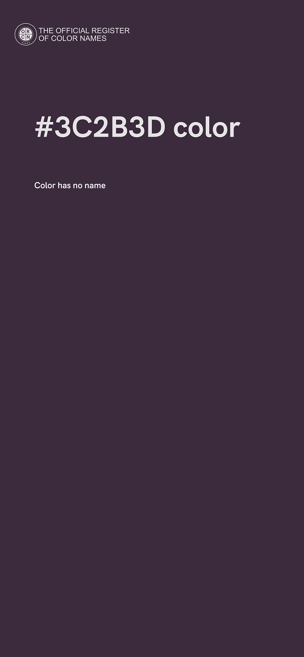 #3C2B3D color image