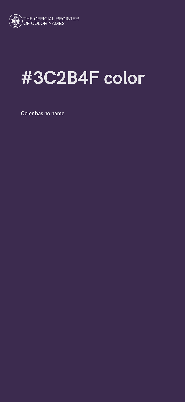 #3C2B4F color image