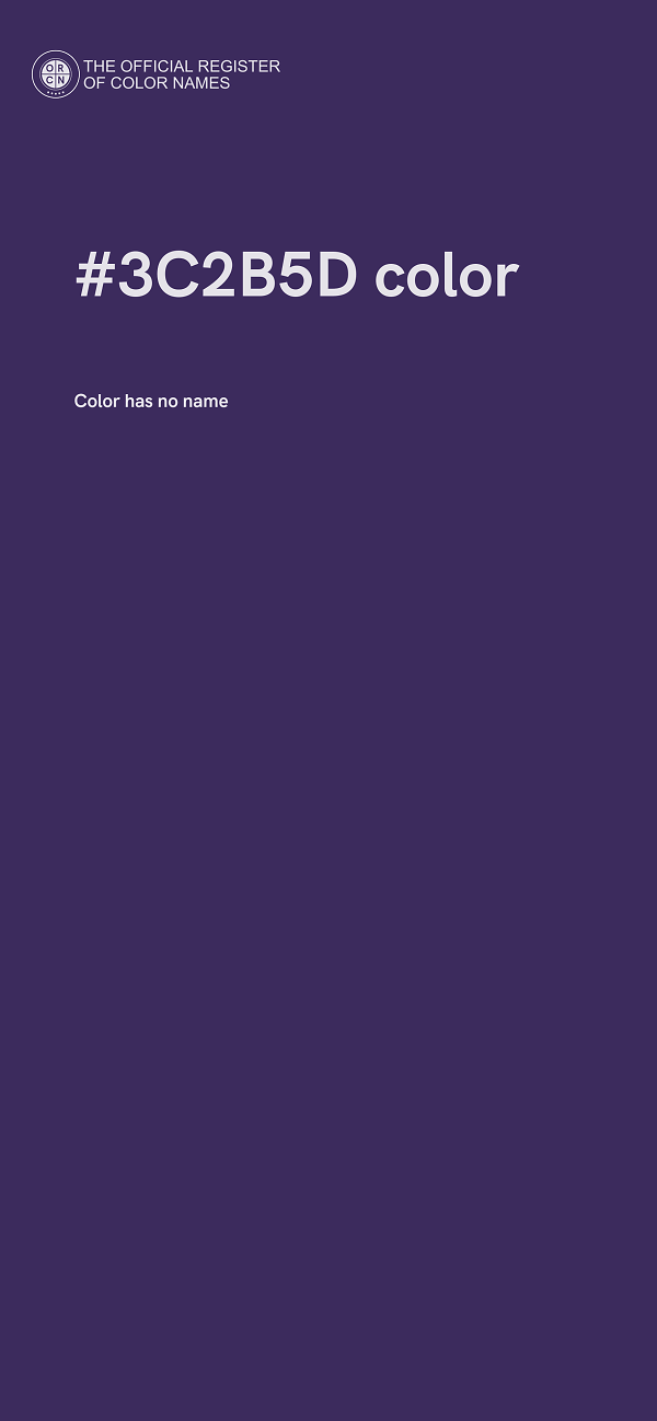 #3C2B5D color image