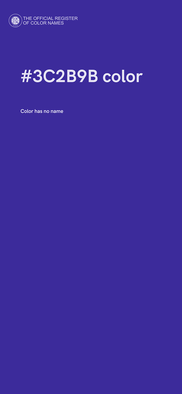 #3C2B9B color image