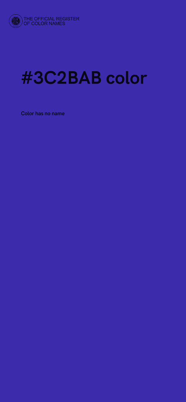 #3C2BAB color image