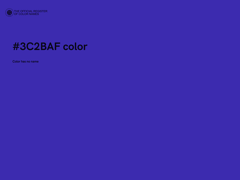 #3C2BAF color image