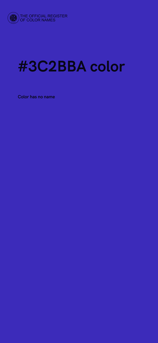 #3C2BBA color image