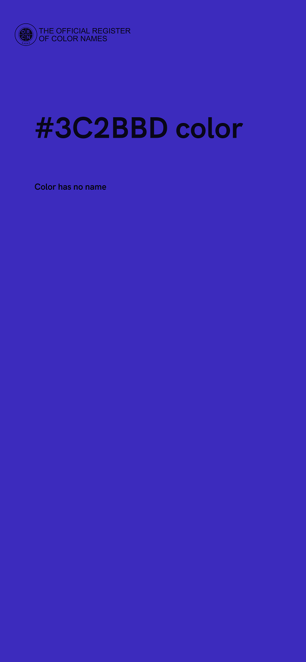 #3C2BBD color image