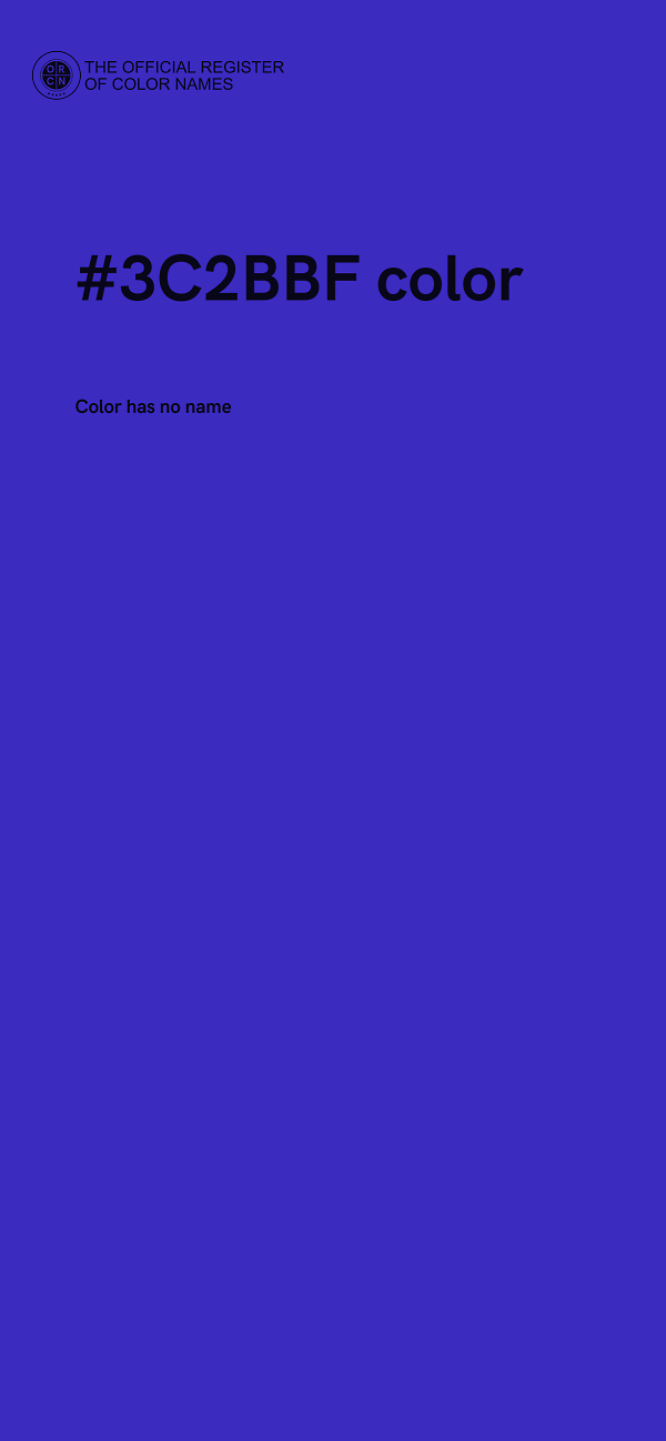 #3C2BBF color image