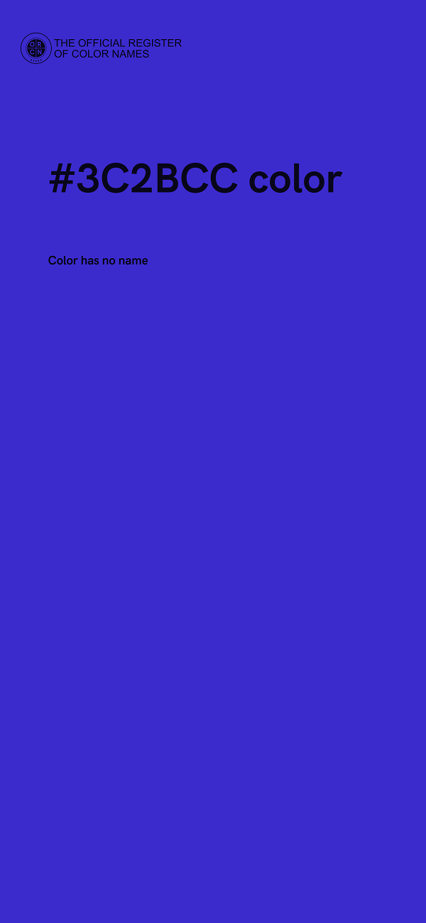 #3C2BCC color image
