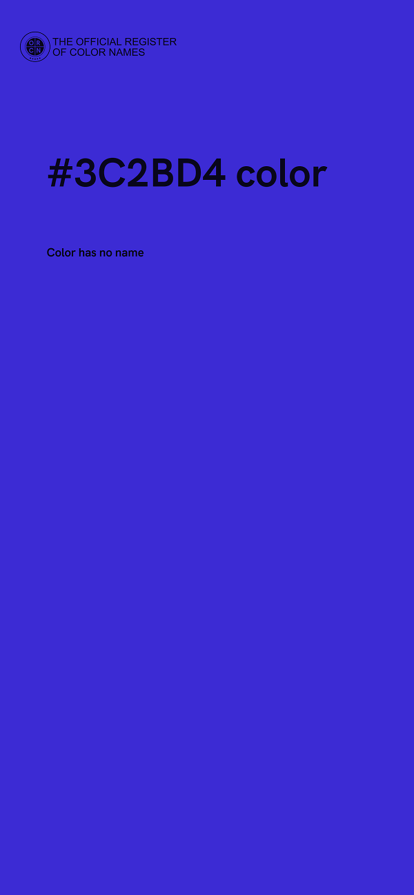 #3C2BD4 color image