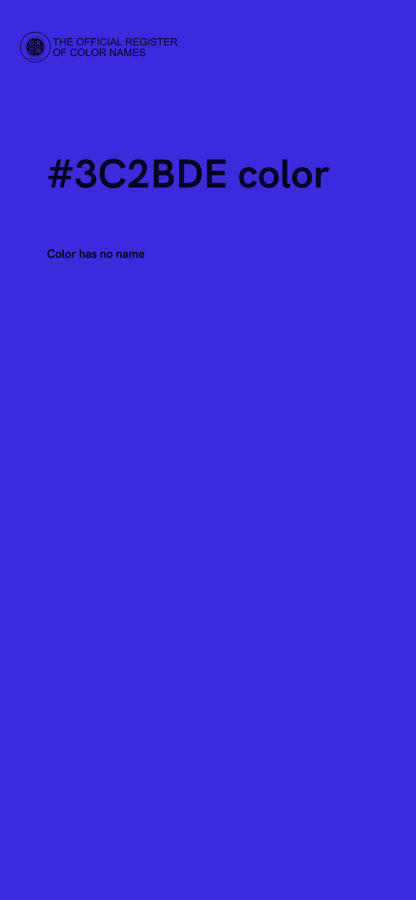 #3C2BDE color image