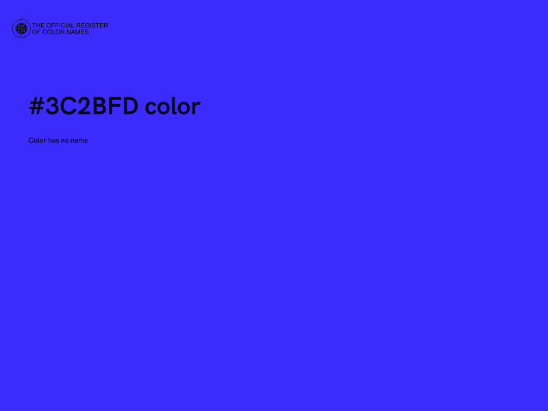 #3C2BFD color image
