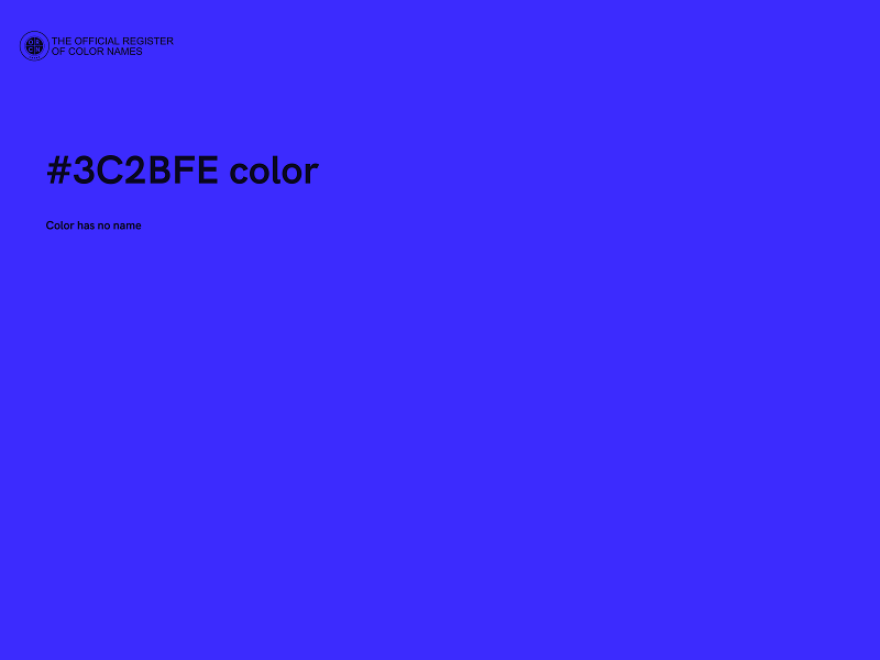 #3C2BFE color image