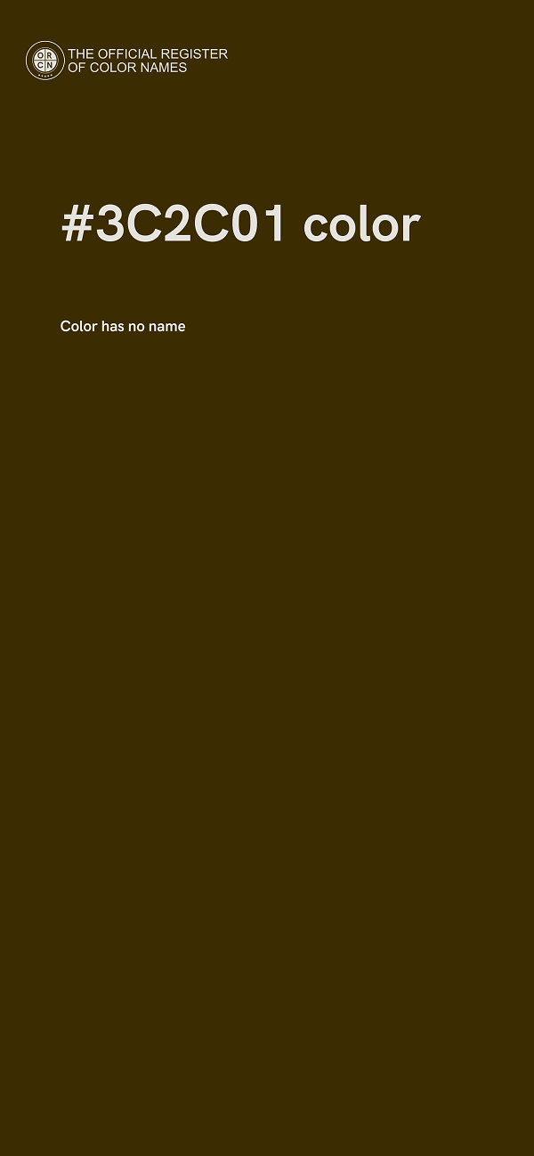 #3C2C01 color image
