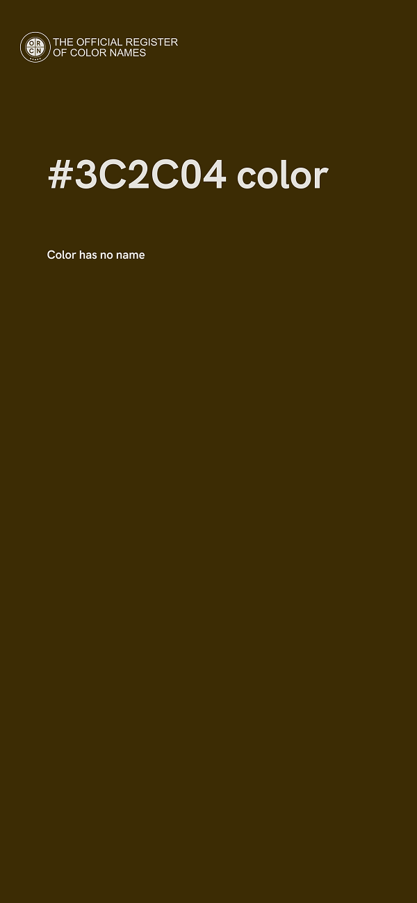 #3C2C04 color image