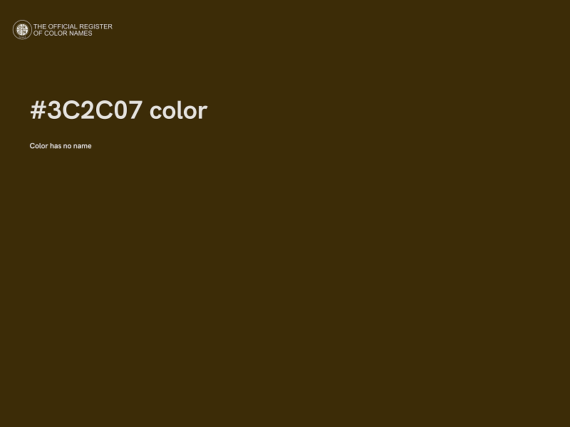 #3C2C07 color image