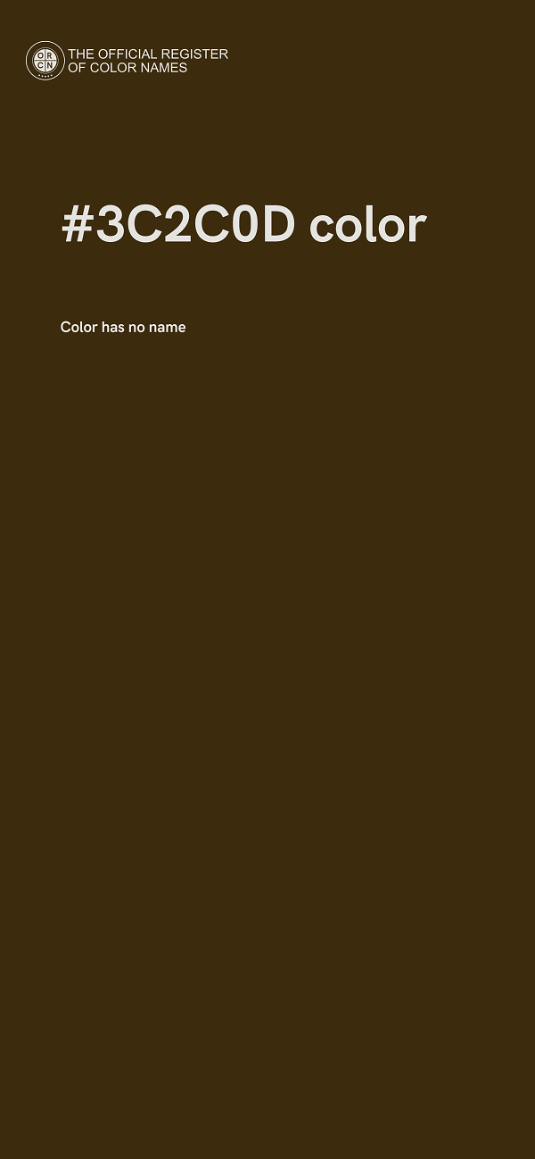 #3C2C0D color image