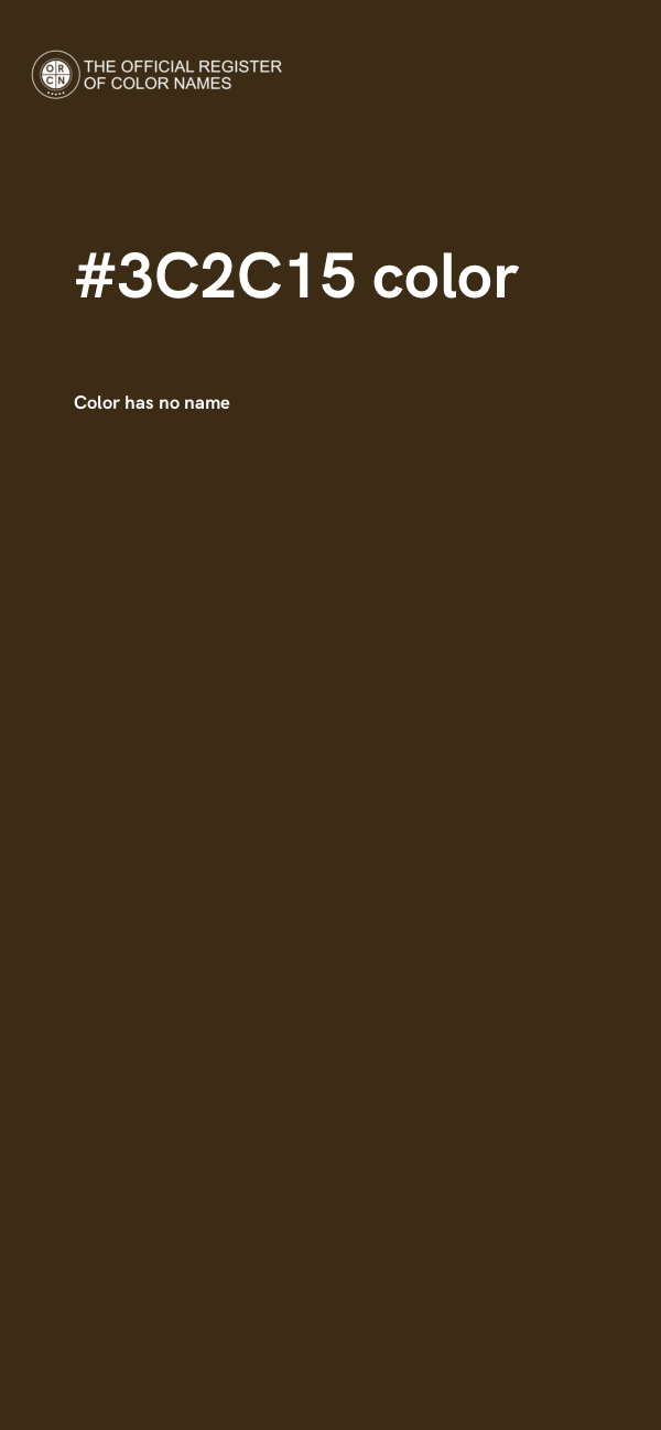 #3C2C15 color image