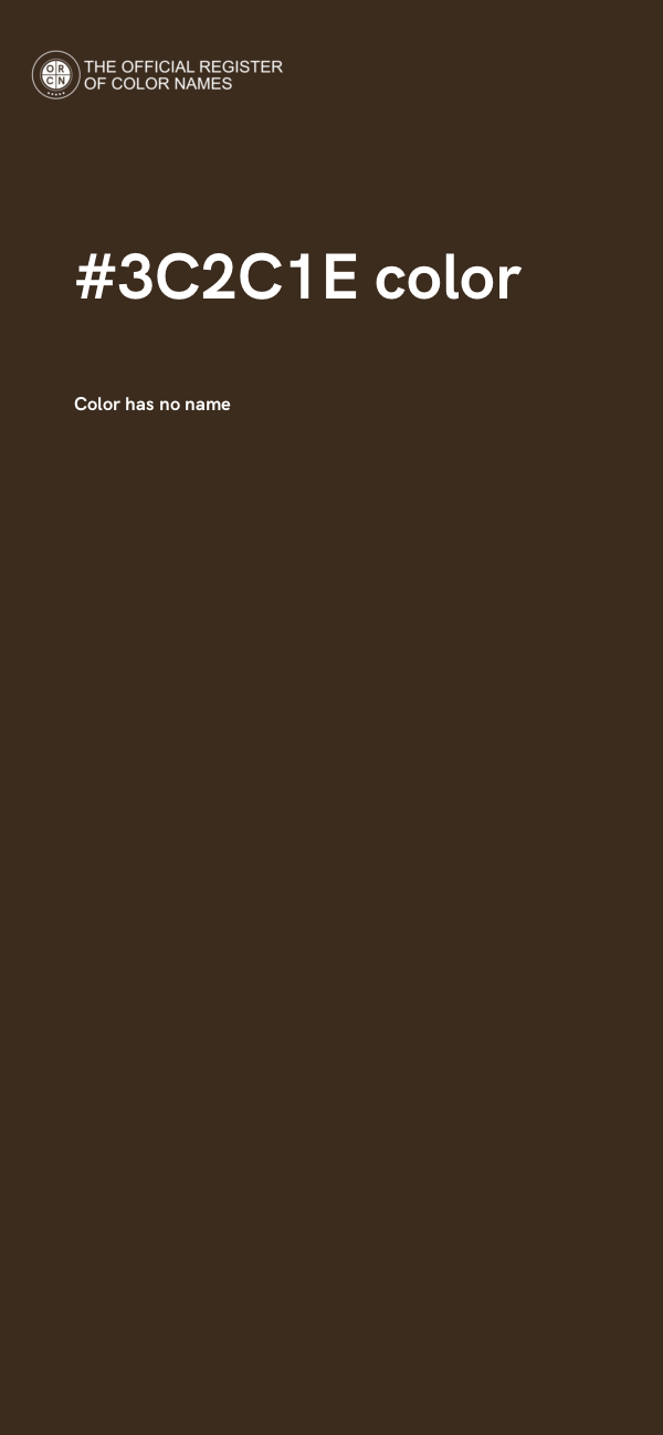 #3C2C1E color image
