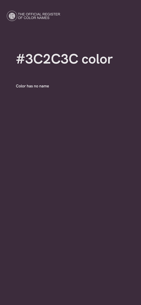 #3C2C3C color image