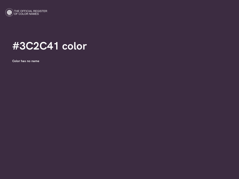 #3C2C41 color image